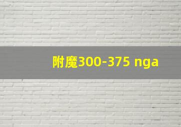 附魔300-375 nga